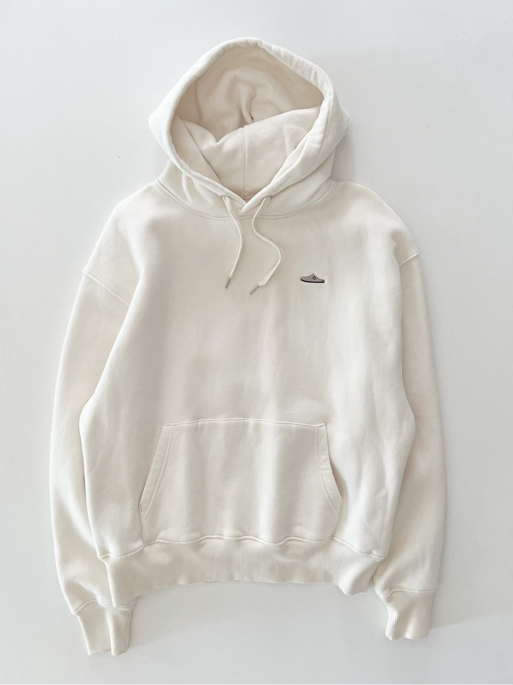 Birkenstock Embroidered Boston Clog Hoodie Organic Cotton in Cream Unisex